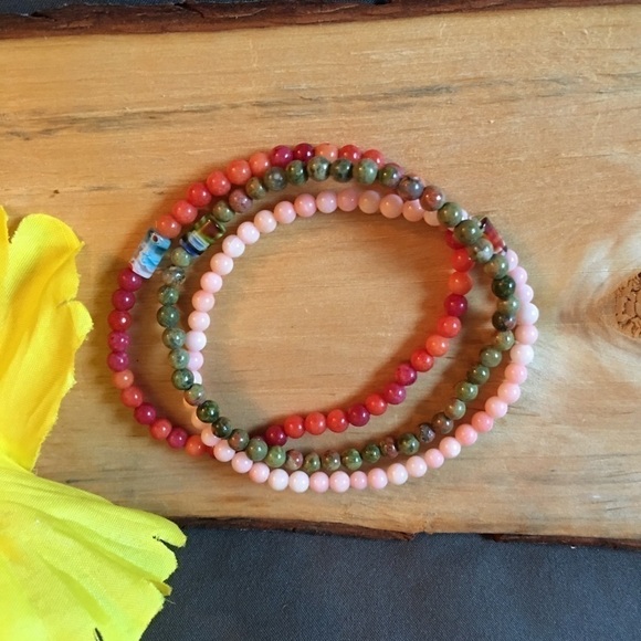 ❇️❤️semiprecious bracelet-quartzite - Picture 7 of 8